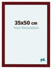 Como MDF Bilderrahmen 35x50cm Weinrot Gewischt Vorne Messe | Yourdecoration.at