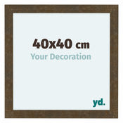 Como MDF Bilderrahmen 40x40cm Gold Antik Vorne Messe | Yourdecoration.at