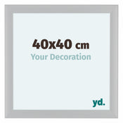 Como MDF Bilderrahmen 40x40cm Weiss Hochglanz Vorne Messe | Yourdecoration.at