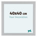 Como MDF Bilderrahmen 40x40cm Weiss Hochglanz Vorne Messe | Yourdecoration.at