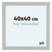 Como MDF Bilderrahmen 40x40cm Weiss Matt Vorne Messe | Yourdecoration.at