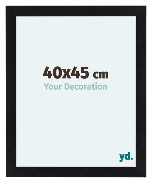 Como MDF Bilderrahmen 40x45cm Schwarz Matt Vorne Messe | Yourdecoration.at