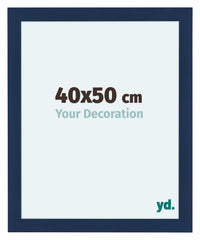 Como MDF Bilderrahmen 40x50cm Dunkelblau Gewischt Vorne Messe | Yourdecoration.at