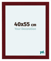 Como MDF Bilderrahmen 40x55cm Weinrot Gewischt Vorne Messe | Yourdecoration.at