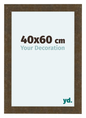 Como MDF Bilderrahmen 40x60cm Gold Antik Vorne Messe | Yourdecoration.at