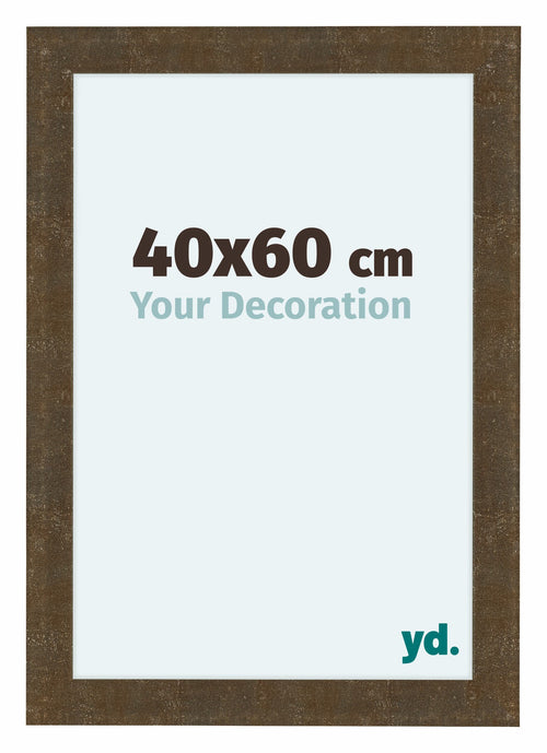 Como MDF Bilderrahmen 40x60cm Gold Antik Vorne Messe | Yourdecoration.at