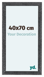 Como MDF Bilderrahmen 40x70cm Grau Gewischt Vorne Messe | Yourdecoration.at