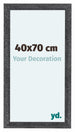 Como MDF Bilderrahmen 40x70cm Grau Gewischt Vorne Messe | Yourdecoration.at
