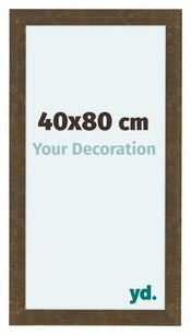 Como MDF Bilderrahmen 40x80cm Gold Antik Vorne Messe | Yourdecoration.at