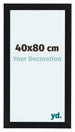 Como MDF Bilderrahmen 40x80cm Schwarz Matt Vorne Messe | Yourdecoration.at