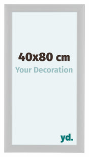 Como MDF Bilderrahmen 40x80cm Weiss Hochglanz Vorne Messe | Yourdecoration.at