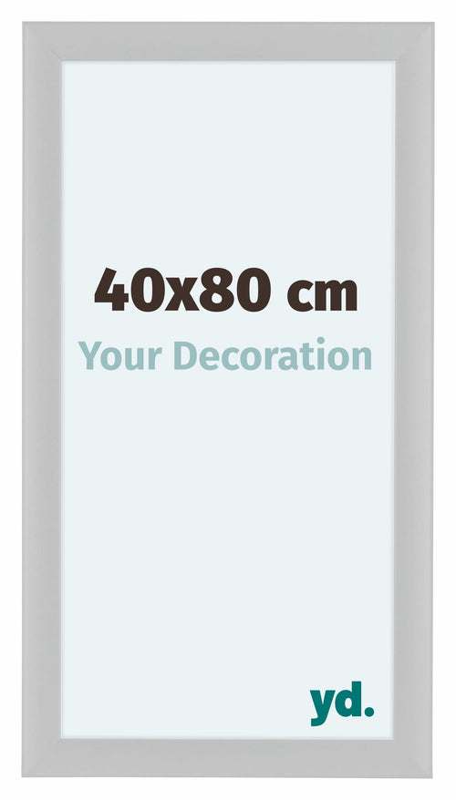 Como MDF Bilderrahmen 40x80cm Weiss Hochglanz Vorne Messe | Yourdecoration.at
