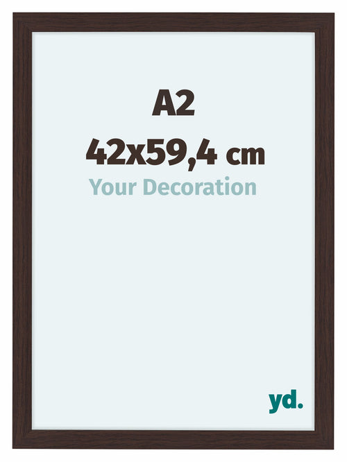 Como MDF Bilderrahmen 42x59 4cm A2 Eiche Dunkel Vorne Messe | Yourdecoration.at