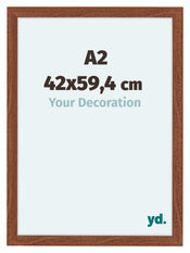 Como MDF Bilderrahmen 42x59 4cm A2 Nussbaum Vorne Messe | Yourdecoration.at
