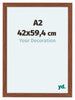 Como MDF Bilderrahmen 42x59 4cm A2 Nussbaum Vorne Messe | Yourdecoration.at