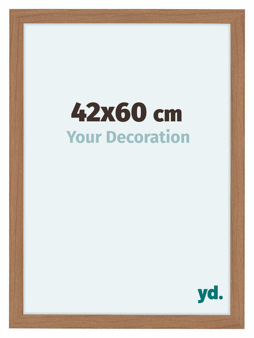 Como MDF Bilderrahmen 42x60cm Nussbaum Hell Vorne Messe | Yourdecoration.at