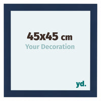 Como MDF Bilderrahmen 45x45cm Dunkelblau Gewischt Vorne Messe | Yourdecoration.at