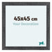 Como MDF Bilderrahmen 45x45cm Grau Gewischt Vorne Messe | Yourdecoration.at