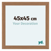 Como MDF Bilderrahmen 45x45cm Nussbaum Hell Vorne Messe | Yourdecoration.at