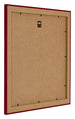 Como MDF Bilderrahmen 45x45cm Weinrot Gewischt Ruckseite Schrag | Yourdecoration.at
