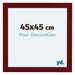 Como MDF Bilderrahmen 45x45cm Weinrot Gewischt Vorne Messe | Yourdecoration.at