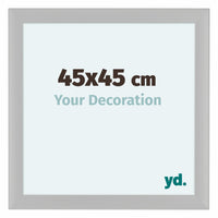 Como MDF Bilderrahmen 45x45cm Weiss Gemasert Vorne Messe | Yourdecoration.at