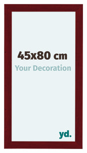 Como MDF Bilderrahmen 45x80cm Weinrot Gewischt Vorne Messe | Yourdecoration.at
