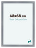 Como MDF Bilderrahmen 48x68cm Aluminium Gebeurstet Vorne Vorne | Yourdecoration.at