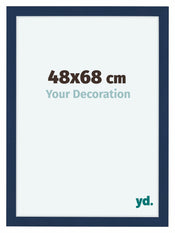 Como MDF Bilderrahmen 48x68cm Dunkelblau Gewischt Vorne Vorne | Yourdecoration.at
