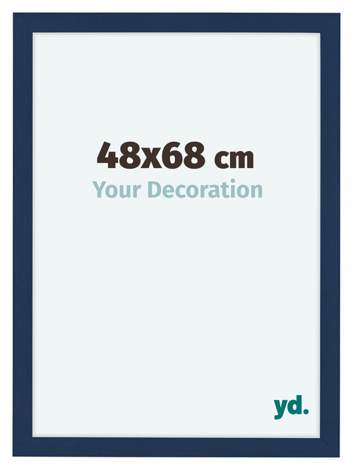 Como MDF Bilderrahmen 48x68cm Dunkelblau Gewischt Vorne Vorne | Yourdecoration.at