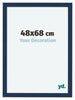 Como MDF Bilderrahmen 48x68cm Dunkelblau Gewischt Vorne Vorne | Yourdecoration.at