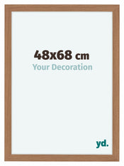 Como MDF Bilderrahmen 48x68cm Nussbaum Hell Vorne Vorne | Yourdecoration.at