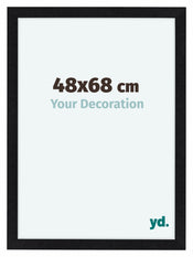 Como MDF Bilderrahmen 48x68cm Schwarz Matt Vorne Vorne | Yourdecoration.at
