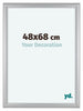 Como MDF Bilderrahmen 48x68cm Silber Matt Vorne Vorne | Yourdecoration.at