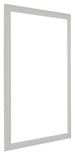 Como MDF Bilderrahmen 48x68cm Weiss Gemasert Vorne Schrag | Yourdecoration.at