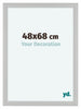 Como MDF Bilderrahmen 48x68cm Weiss Gemasert Vorne Vorne | Yourdecoration.at