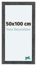 Como MDF Bilderrahmen 50x100cm Grau Gewischt Vorne Vorne | Yourdecoration.at