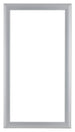 Como MDF Bilderrahmen 50x100cm Silber Matt Vorne | Yourdecoration.at