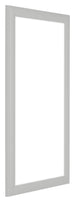 Como MDF Bilderrahmen 50x100cm Weiss Gemasert Vorne Schrag | Yourdecoration.at