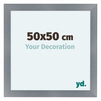 Como MDF Bilderrahmen 50x50cm Aluminium Geburstet Vorne Messe | Yourdecoration.at