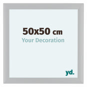 Como MDF Bilderrahmen 50x50cm Weiss Hochglanz Vorne Messe | Yourdecoration.at