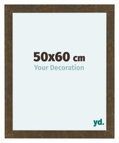 Como MDF Bilderrahmen 50x60cm Gold Antik Vorne Messe | Yourdecoration.at