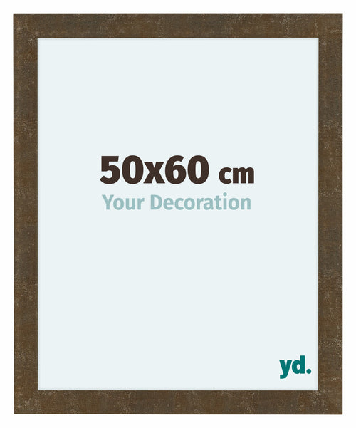Como MDF Bilderrahmen 50x60cm Gold Antik Vorne Messe | Yourdecoration.at