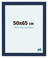 Como MDF Bilderrahmen 50x65cm Dunkelblau Gewischt Vorne Messe | Yourdecoration.at