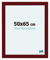 Como MDF Bilderrahmen 50x65cm Weinrot Gewischt Vorne Messe | Yourdecoration.at