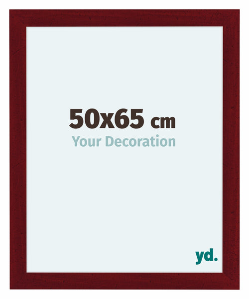 Como MDF Bilderrahmen 50x65cm Weinrot Gewischt Vorne Messe | Yourdecoration.at