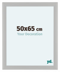 Como MDF Bilderrahmen 50x65cm Weiss Gemasert Vorne Messe | Yourdecoration.at