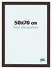 Como MDF Bilderrahmen 50x70cm Eiche Dunkel Vorne Messe | Yourdecoration.at