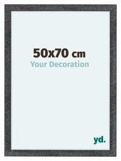 Como MDF Bilderrahmen 50x70cm Grau Gewischt Vorne Messe | Yourdecoration.at
