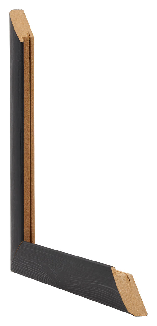 Como MDF Bilderrahmen 50x75cm Schwarz Gemasert Querschnitte | Yourdecoration.at